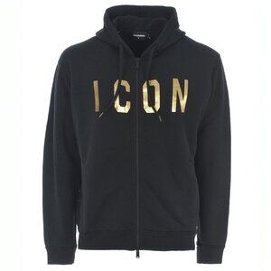 Dsquared2 Hooded sweatshirt with Golden Icon print